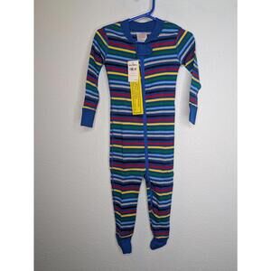 Hanna Andersson Organic Cotton Rainbow Stripe Pajamas Baby Size 85 (18-24M) NWT